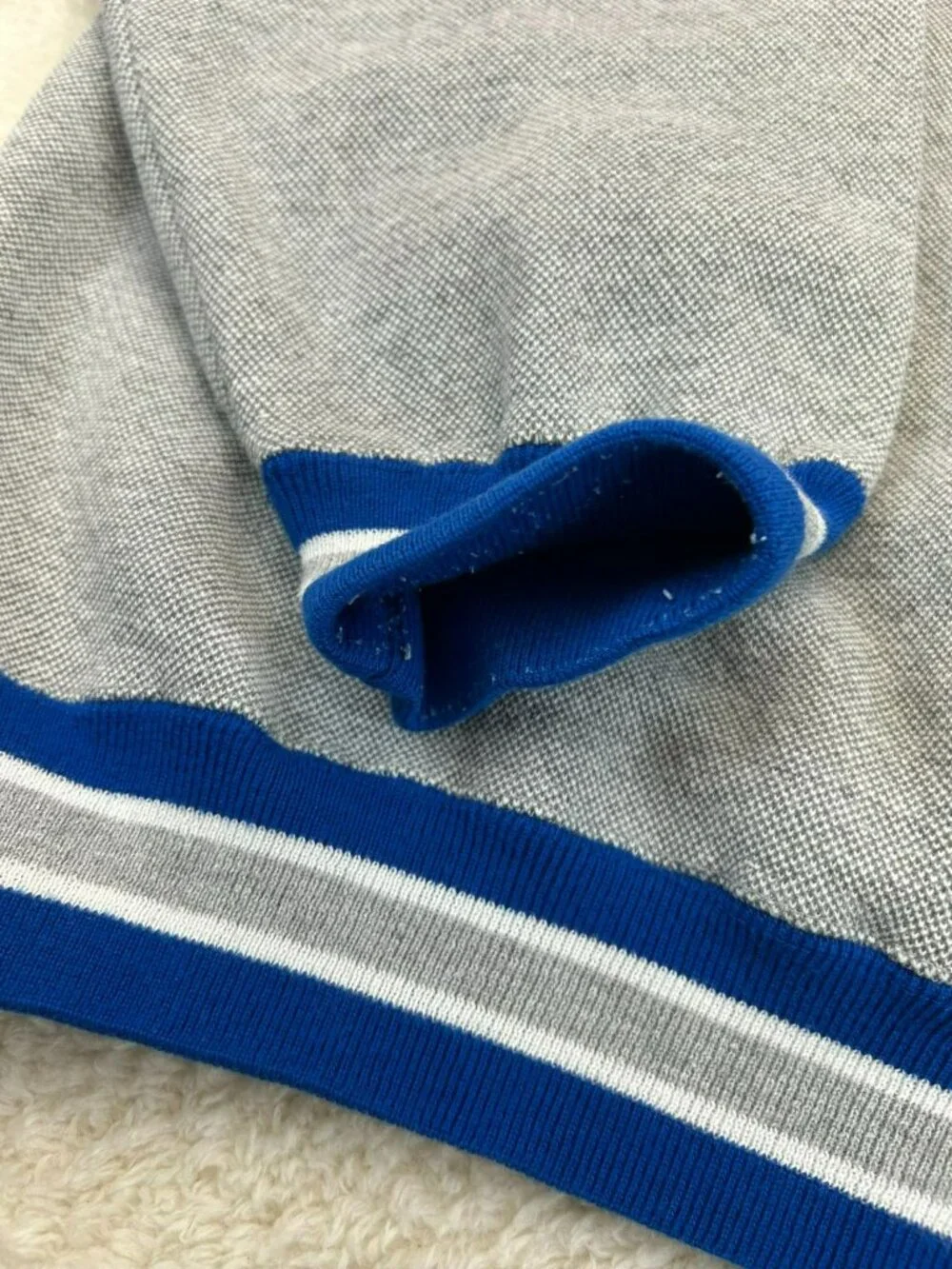 Vintage Denver Broncos Grey Sweatshirt Blue Trim Embroidered Logo BAC Size XL - Picture 5 of 6